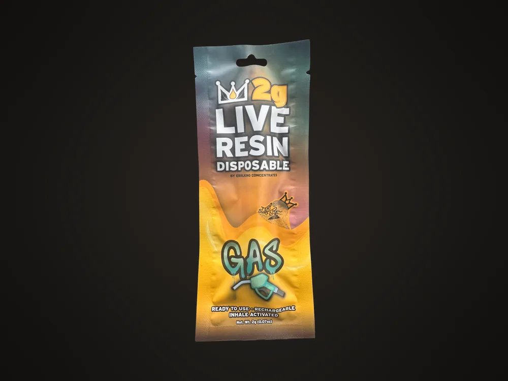 2g Live Resin Disposable: Gas by ErrlKing, Michigan