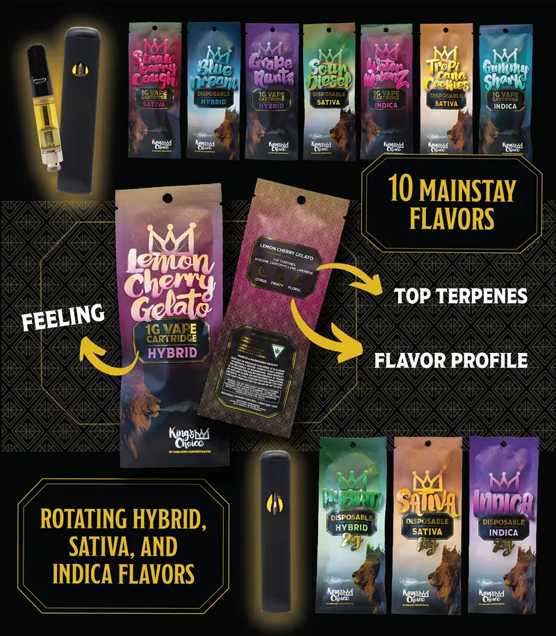 King's Choice poster: 10 Mainstay Flavors